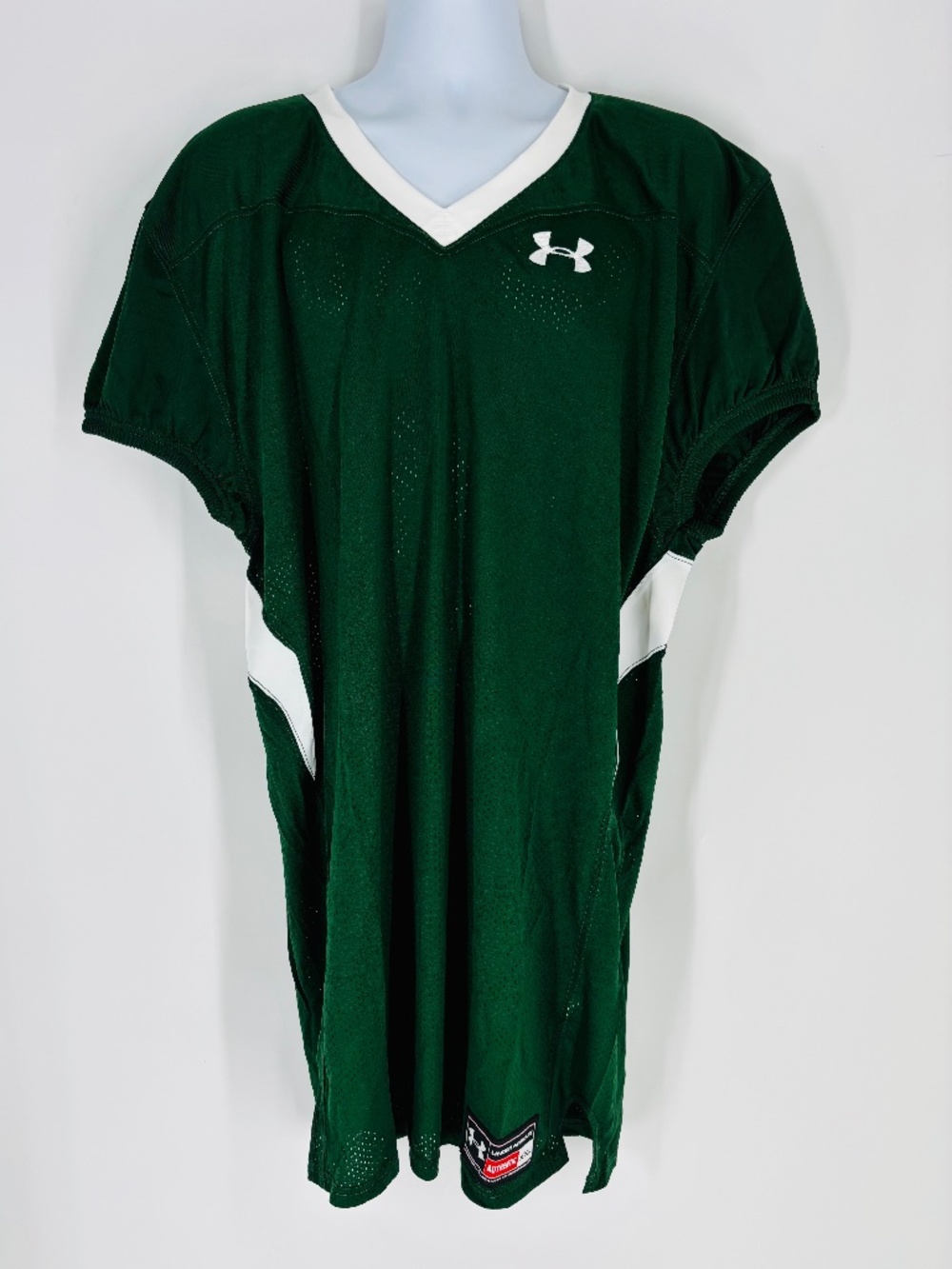 NWOT Under Armour Mens Football Practice Jersey Green / White Size: 2XL